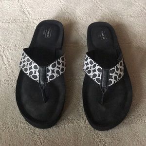 Coach flip flops